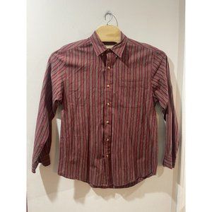 Territory Ahead Shirt Adult‎ Medium Burgundy Long Sleeve Button Up Mens Outdoors